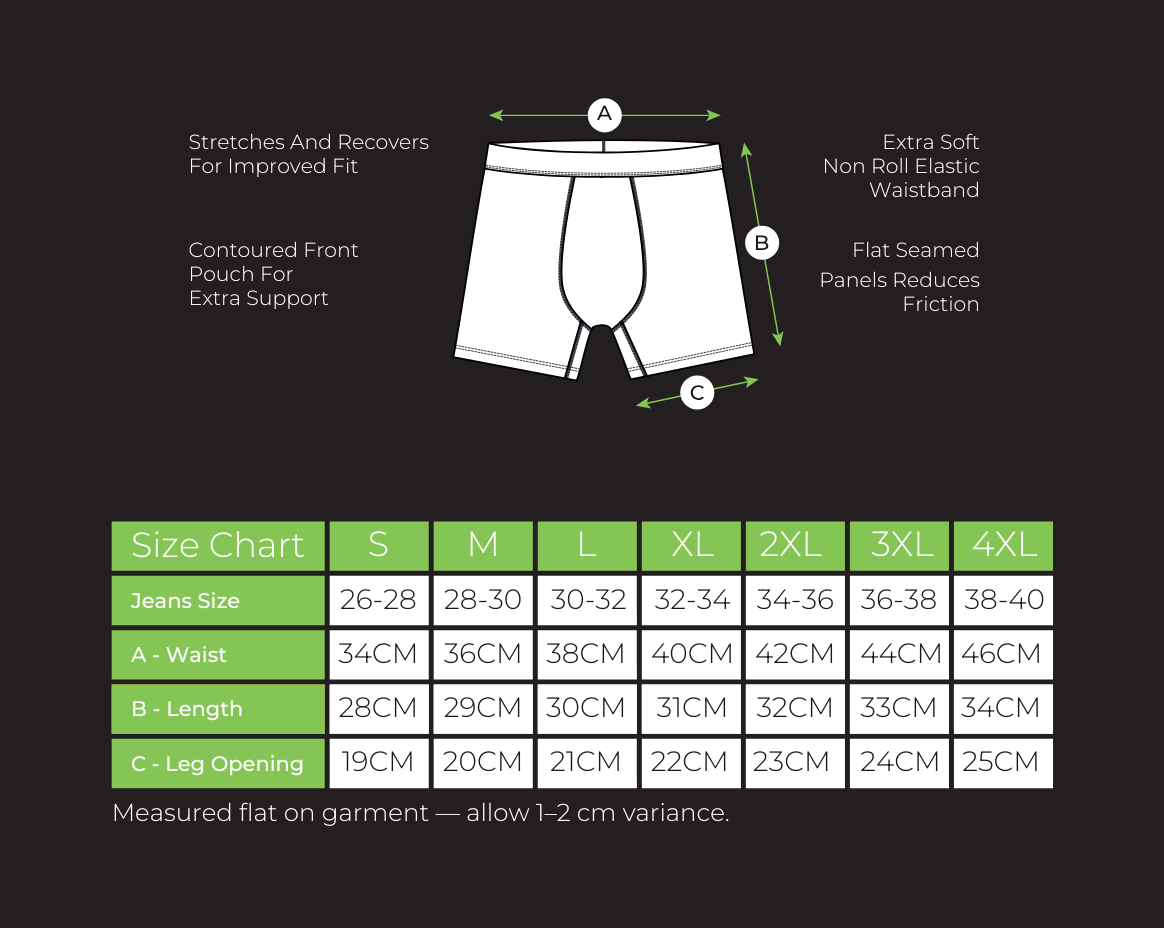 1 Pack of 2 - Premium Boxer Brief (Side Print) Loom Elements